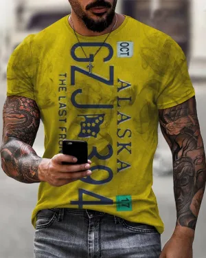Alaska Print Casual T-Shirt