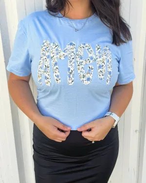 Amen Floral Appliqué T-shirt