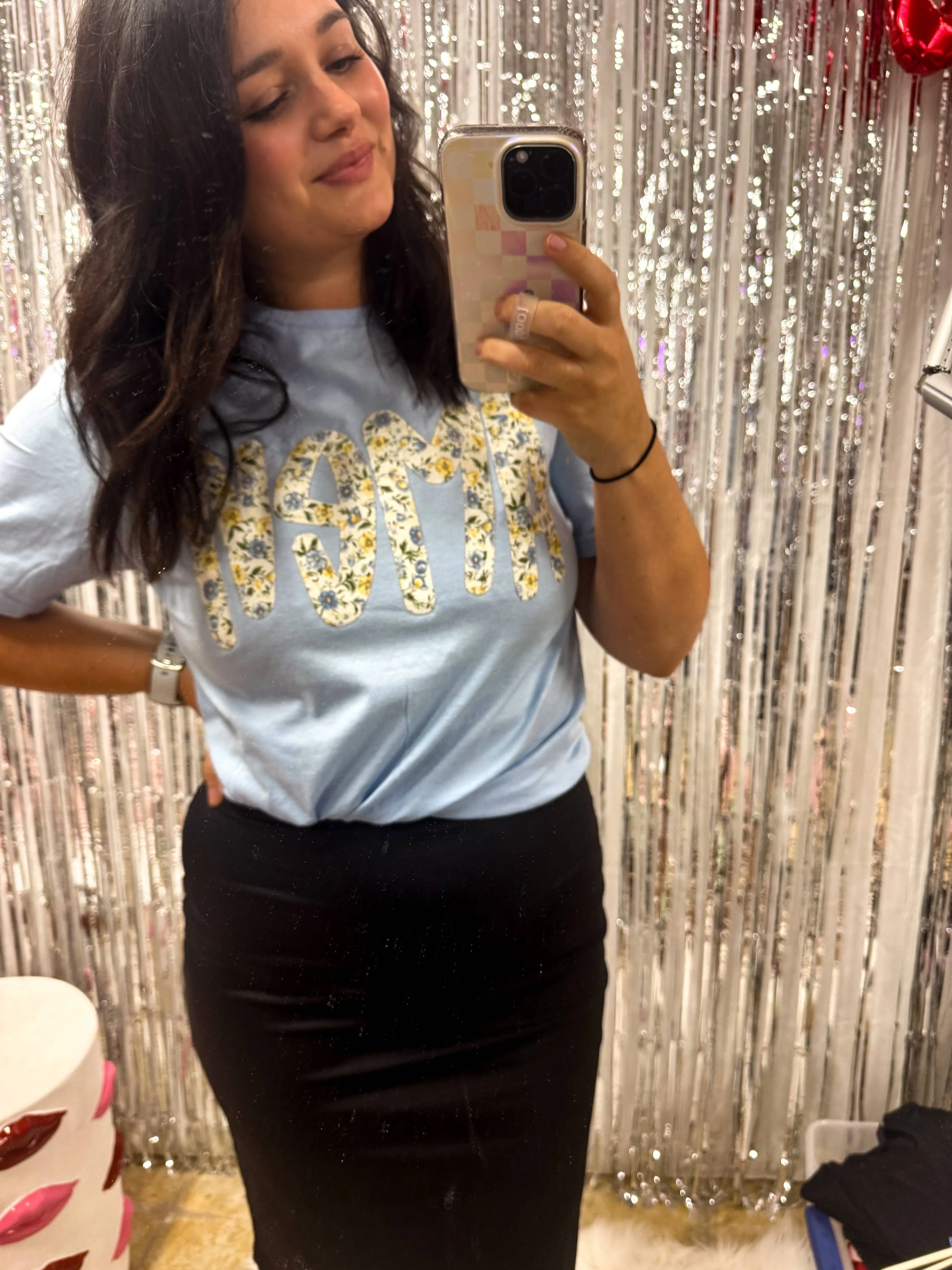 Amen Floral Appliqué T-shirt