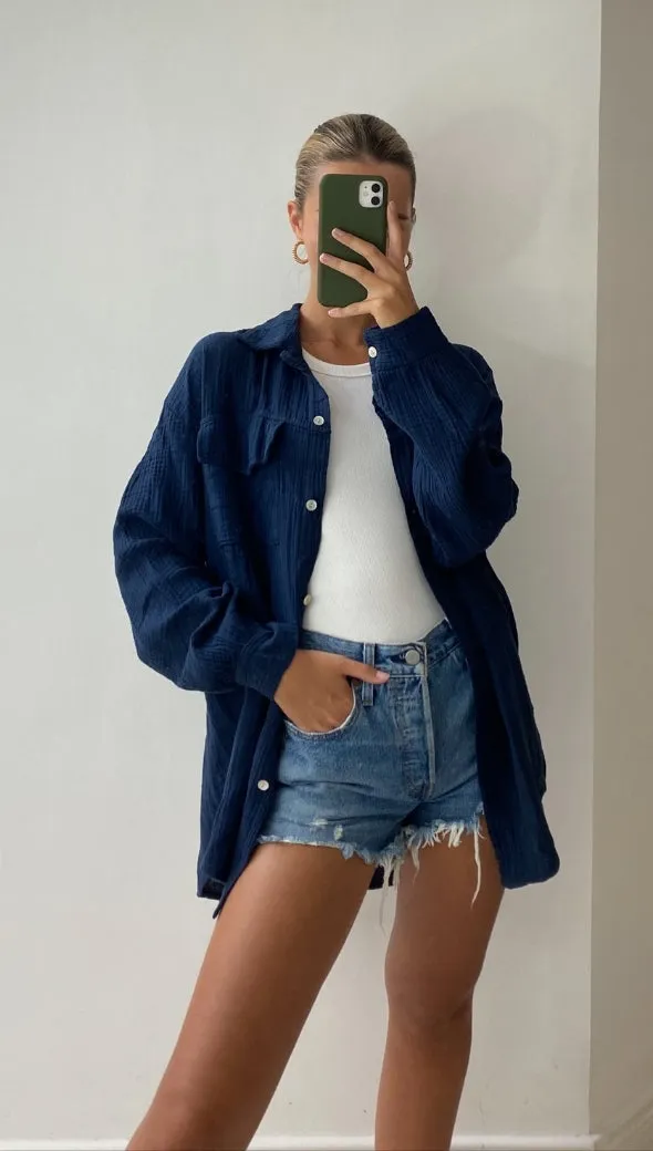 ANTONETA SHIRT - DEEP NAVY