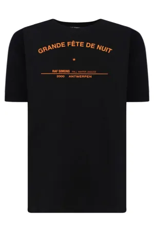 BIG FIT T-SHIRT WITH NIGHT PARTY PRINT
