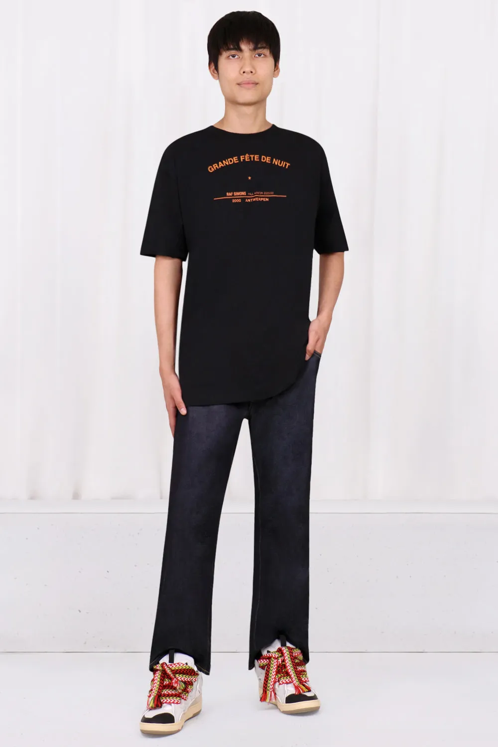 BIG FIT T-SHIRT WITH NIGHT PARTY PRINT