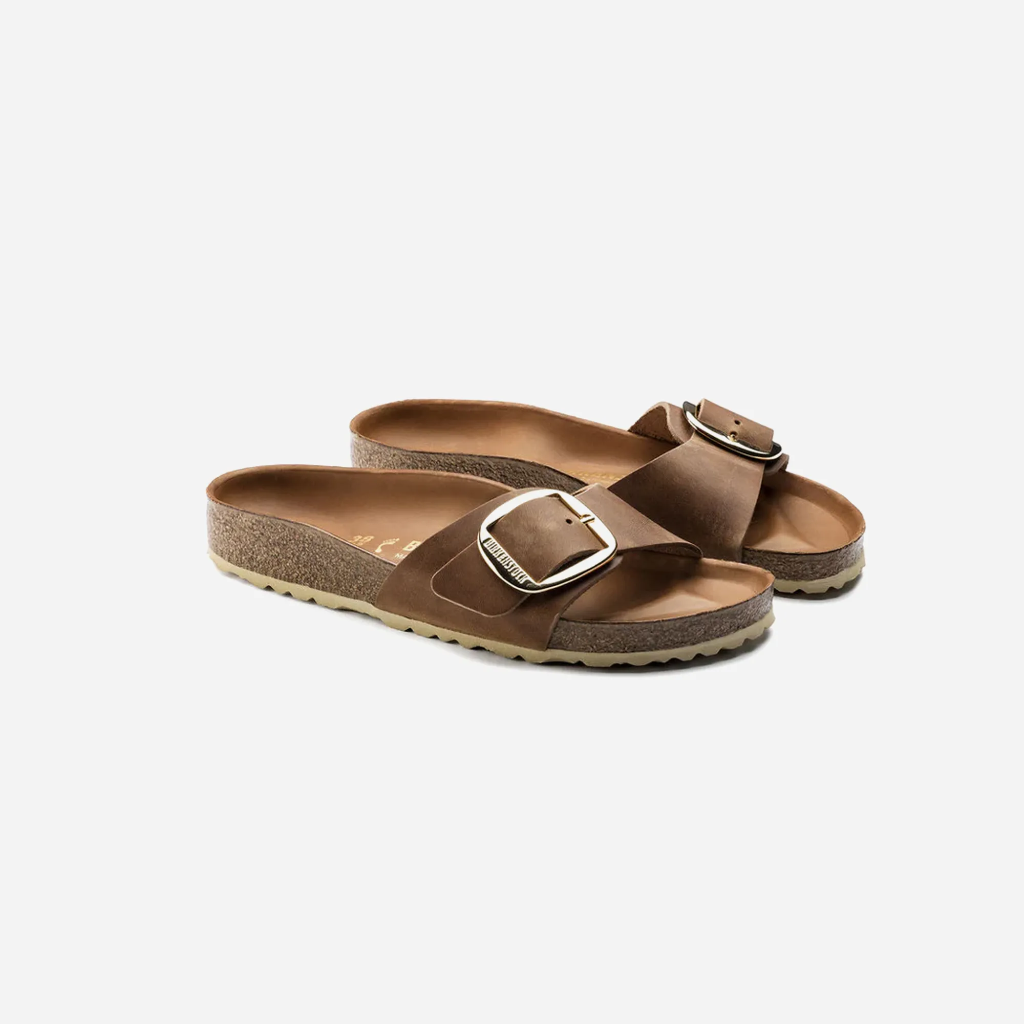 Birkenstock Madrid Big Buckle FL Cognac HE WMNS