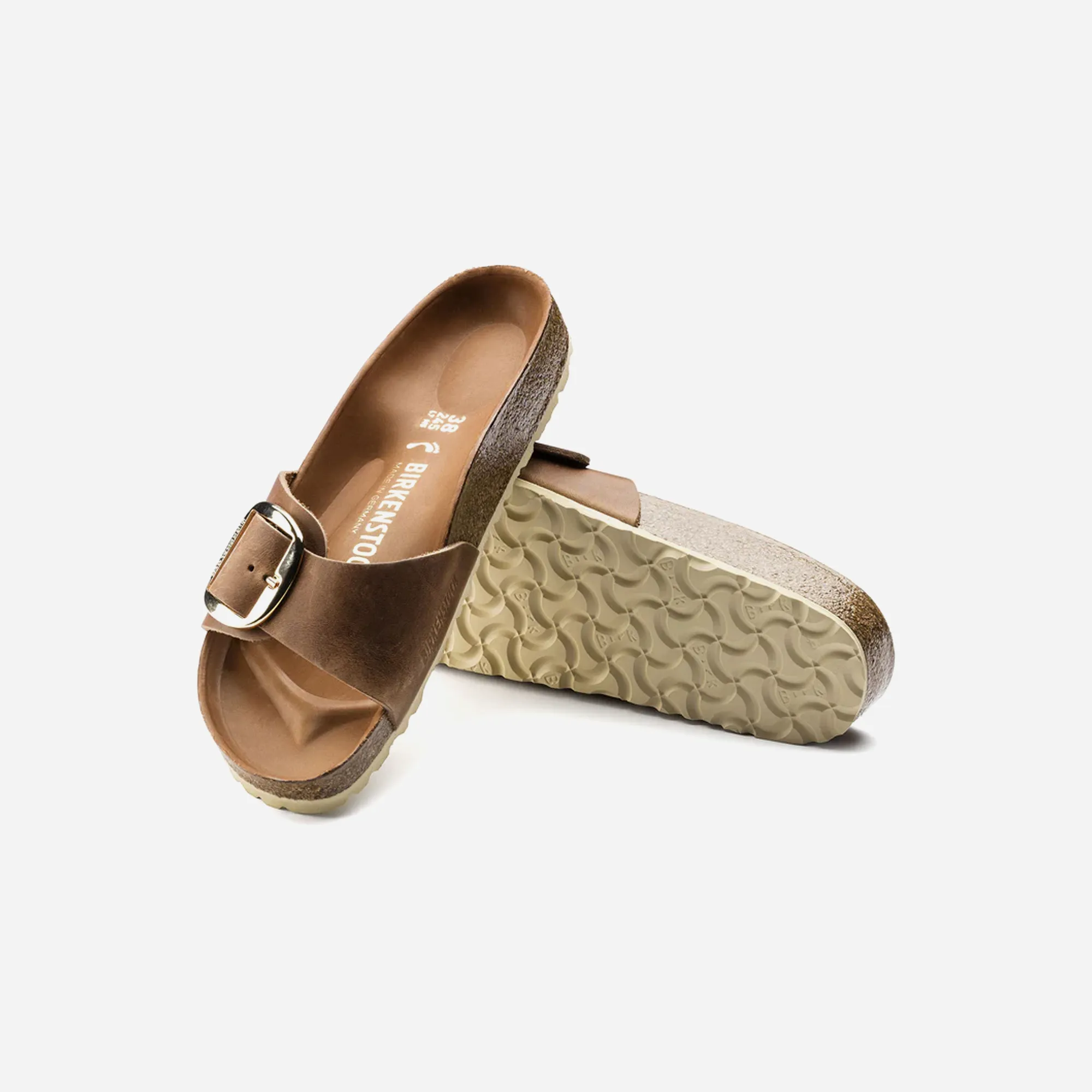Birkenstock Madrid Big Buckle FL Cognac HE WMNS