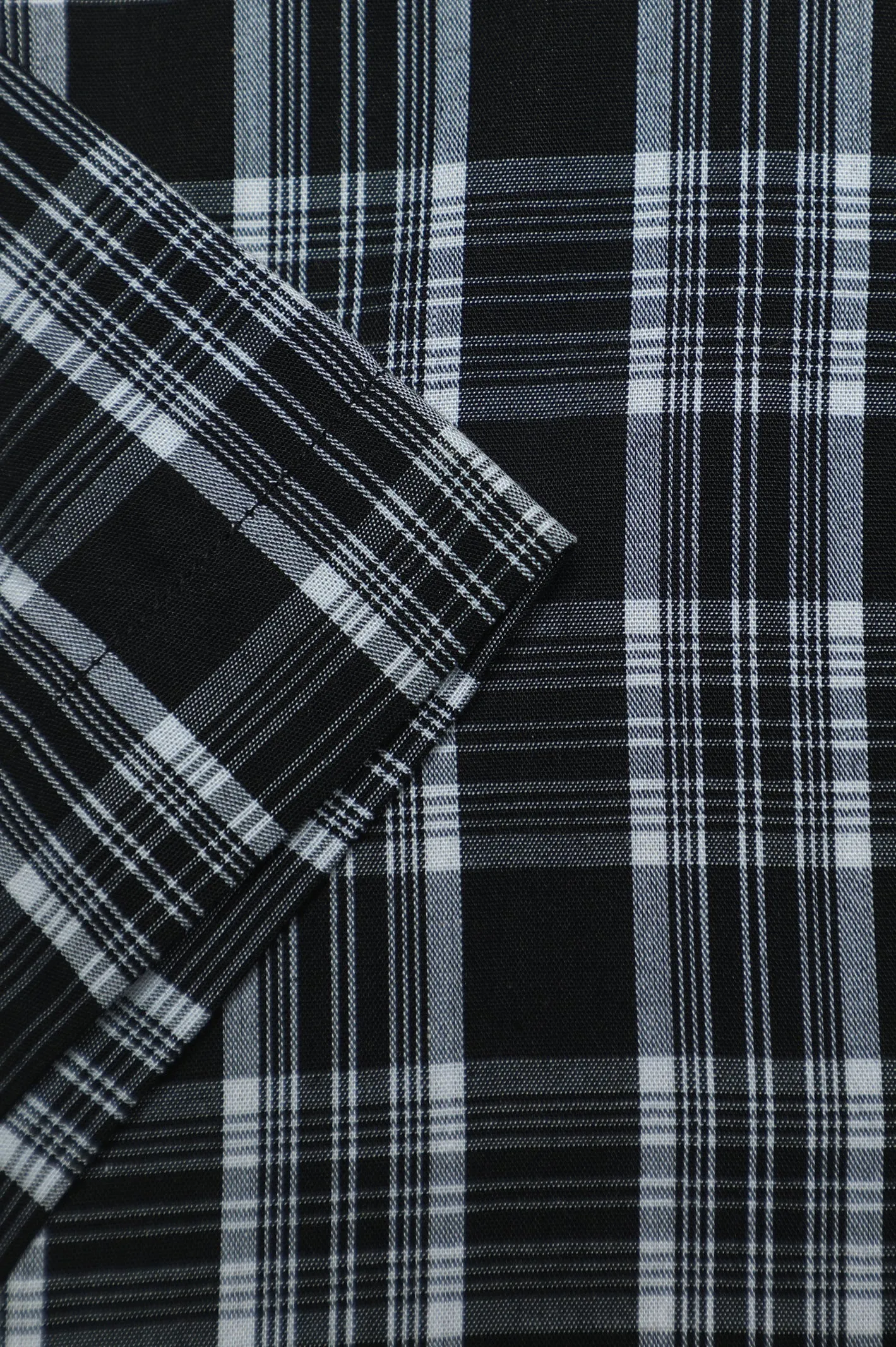 Black Tattersall Check Formal Shirt