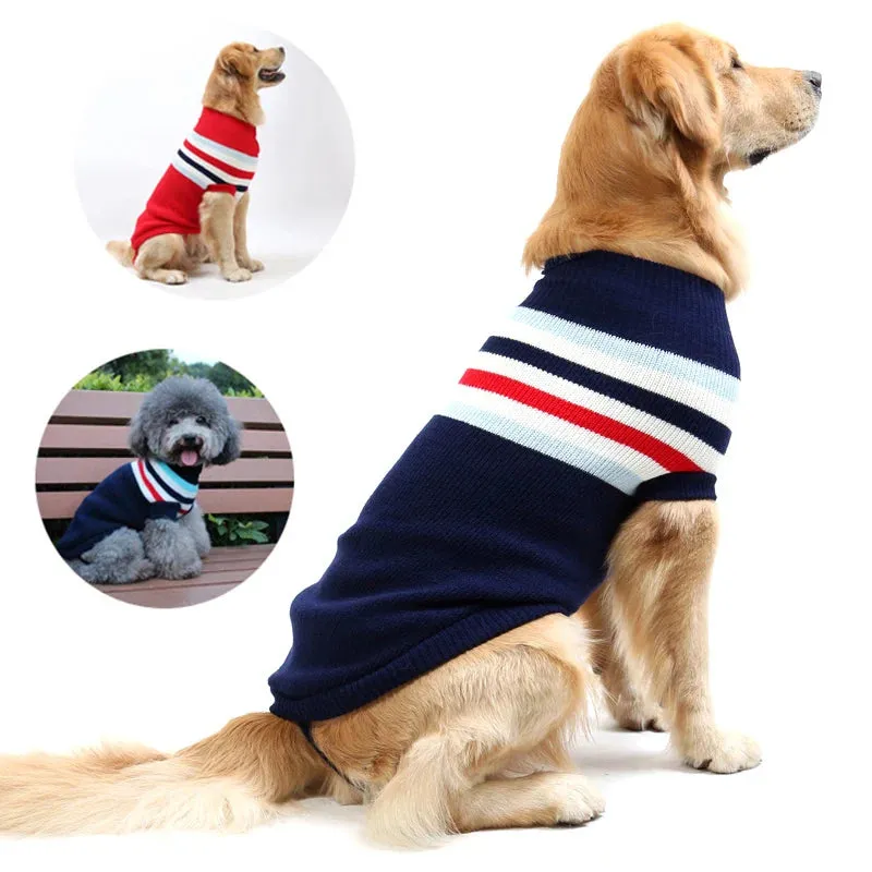 Cozy Canine Stripes Dog Sweater