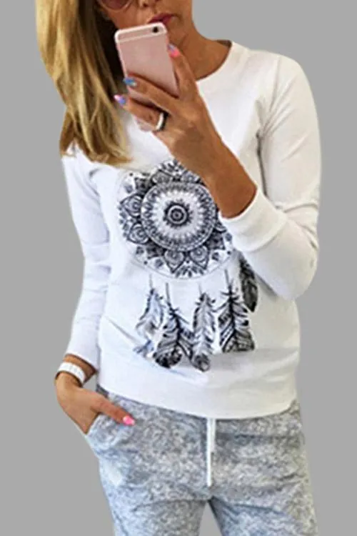 Custom Crew Neck Printed Long Sleeve T-Shirts