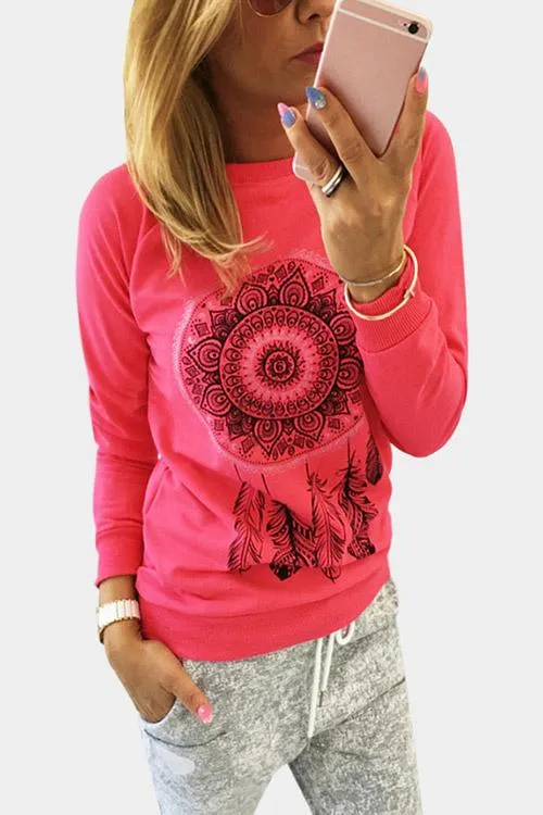 Custom Crew Neck Printed Long Sleeve T-Shirts