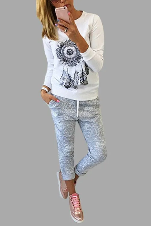 Custom Crew Neck Printed Long Sleeve T-Shirts