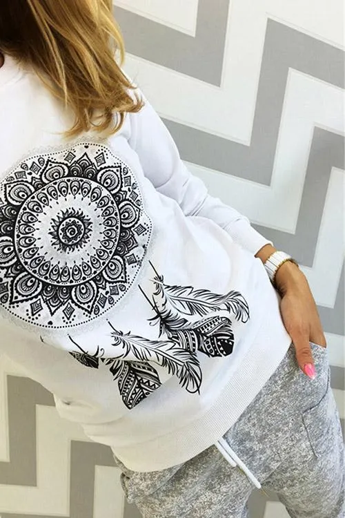 Custom Crew Neck Printed Long Sleeve T-Shirts