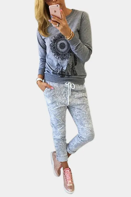 Custom Crew Neck Printed Long Sleeve T-Shirts