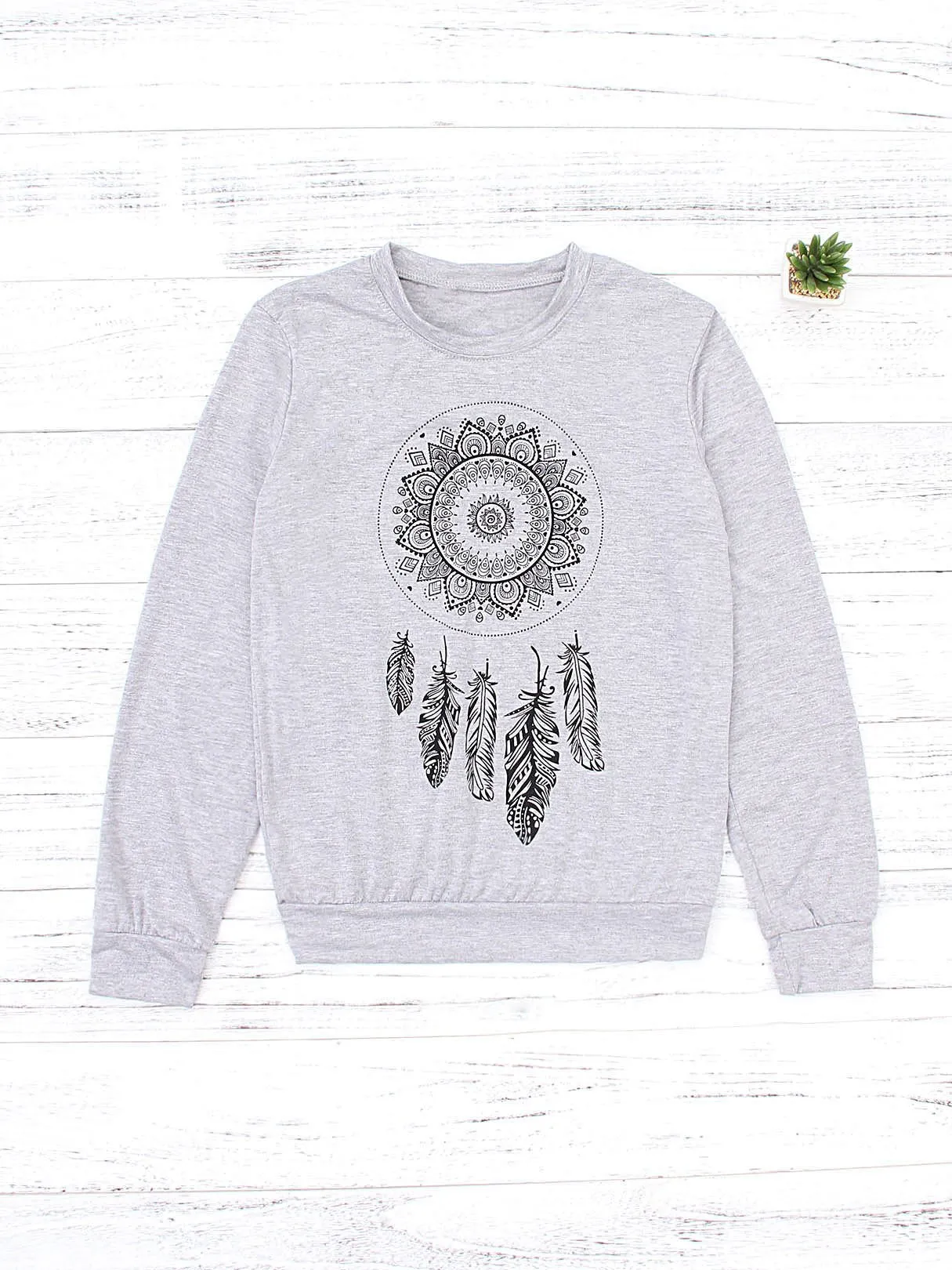 Custom Crew Neck Printed Long Sleeve T-Shirts