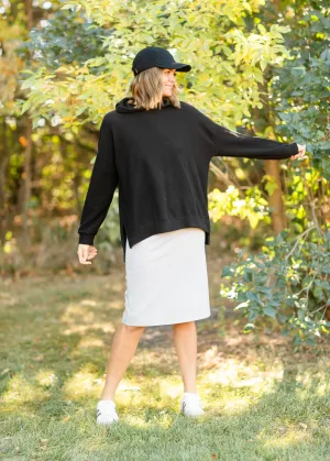 Dana Textured Knit Relaxed Fit Hoodie