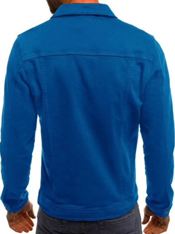 Denim Jacket - Trendy Fashion Casual Slim - Workwear Jacket