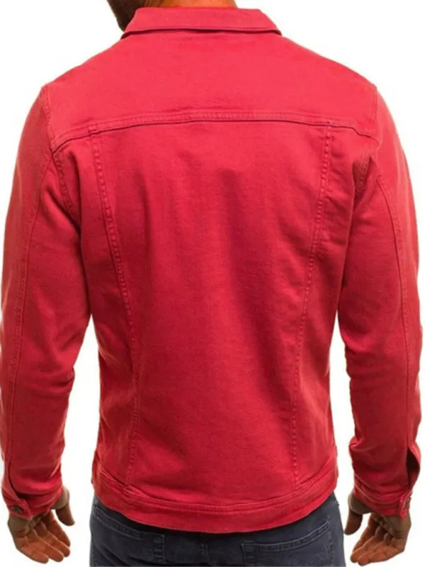 Denim Jacket - Trendy Fashion Casual Slim - Workwear Jacket