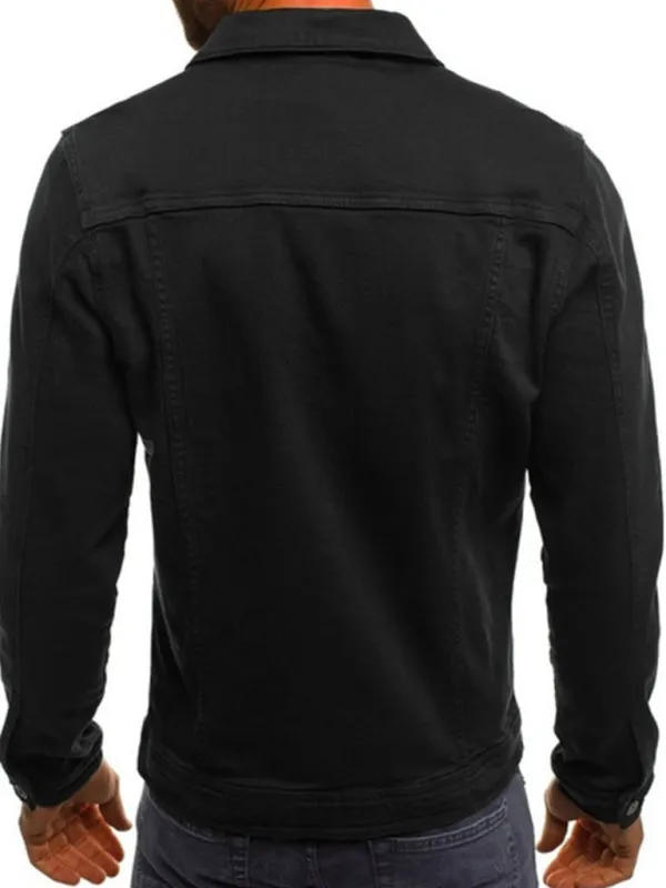 Denim Jacket - Trendy Fashion Casual Slim - Workwear Jacket