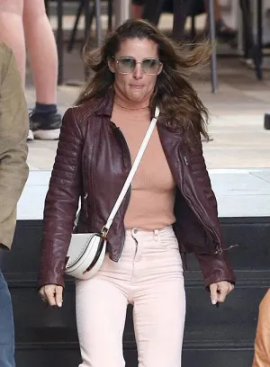Fancy Leather Jacket Worn By Elsa Pataky | Elsa Pataky Leather Jacket