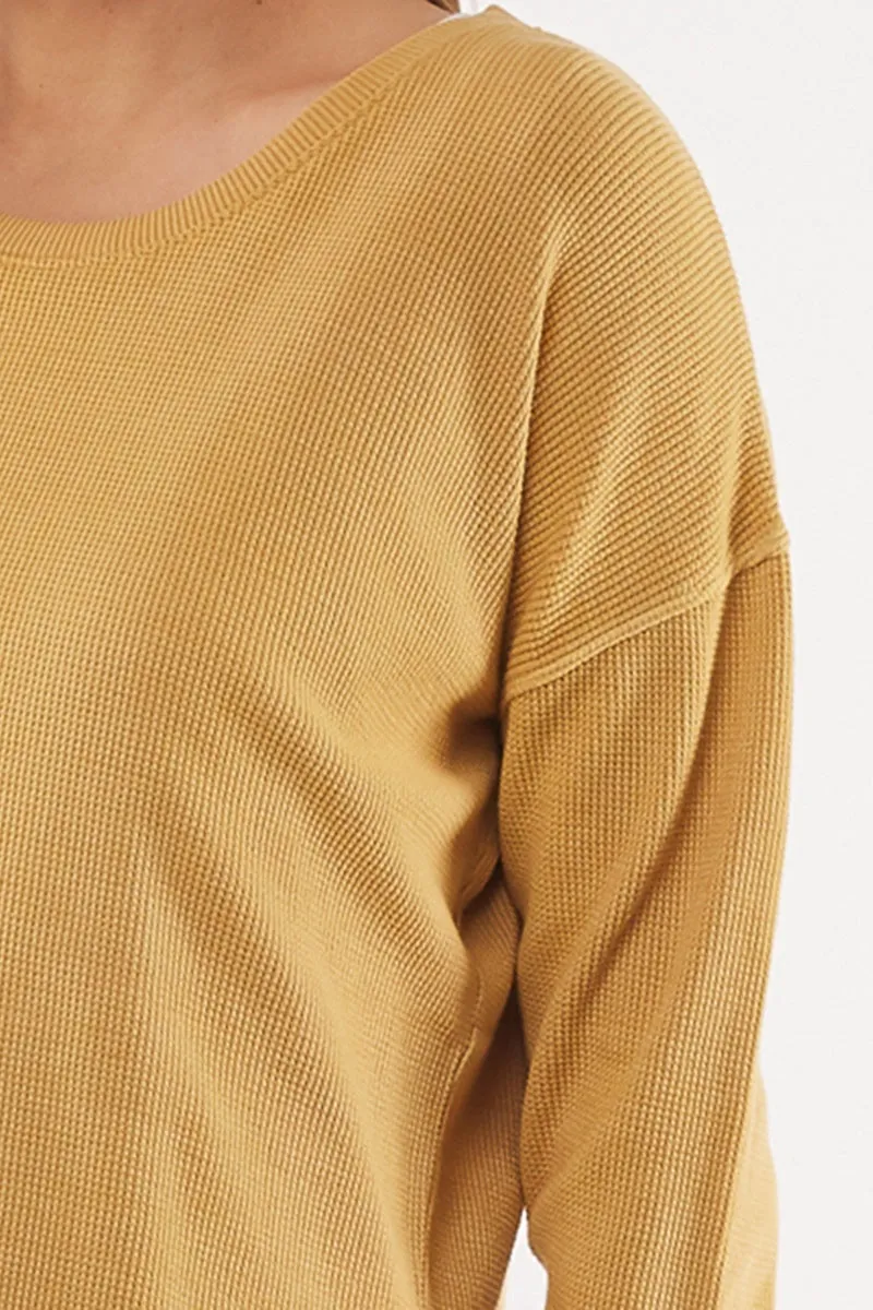 Foxwood - Harlee Long Sleeve Tee - Saffron
