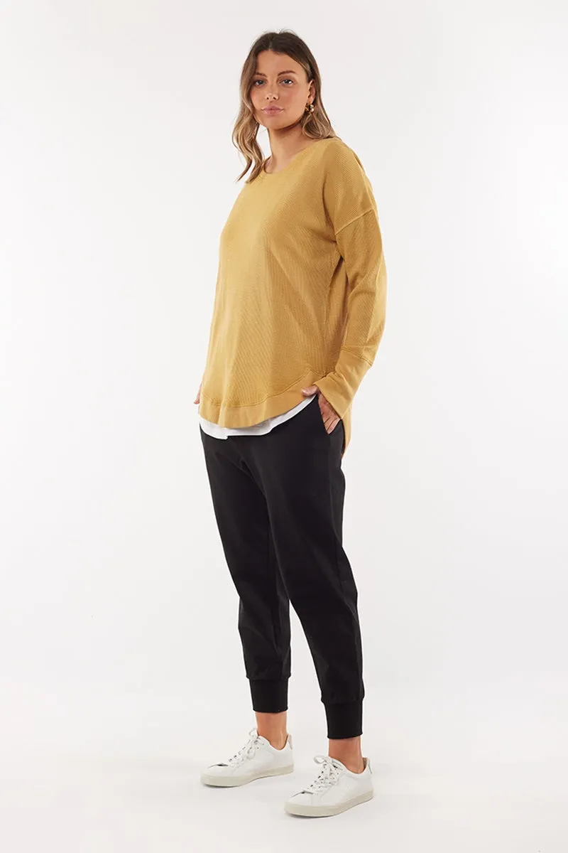 Foxwood - Harlee Long Sleeve Tee - Saffron