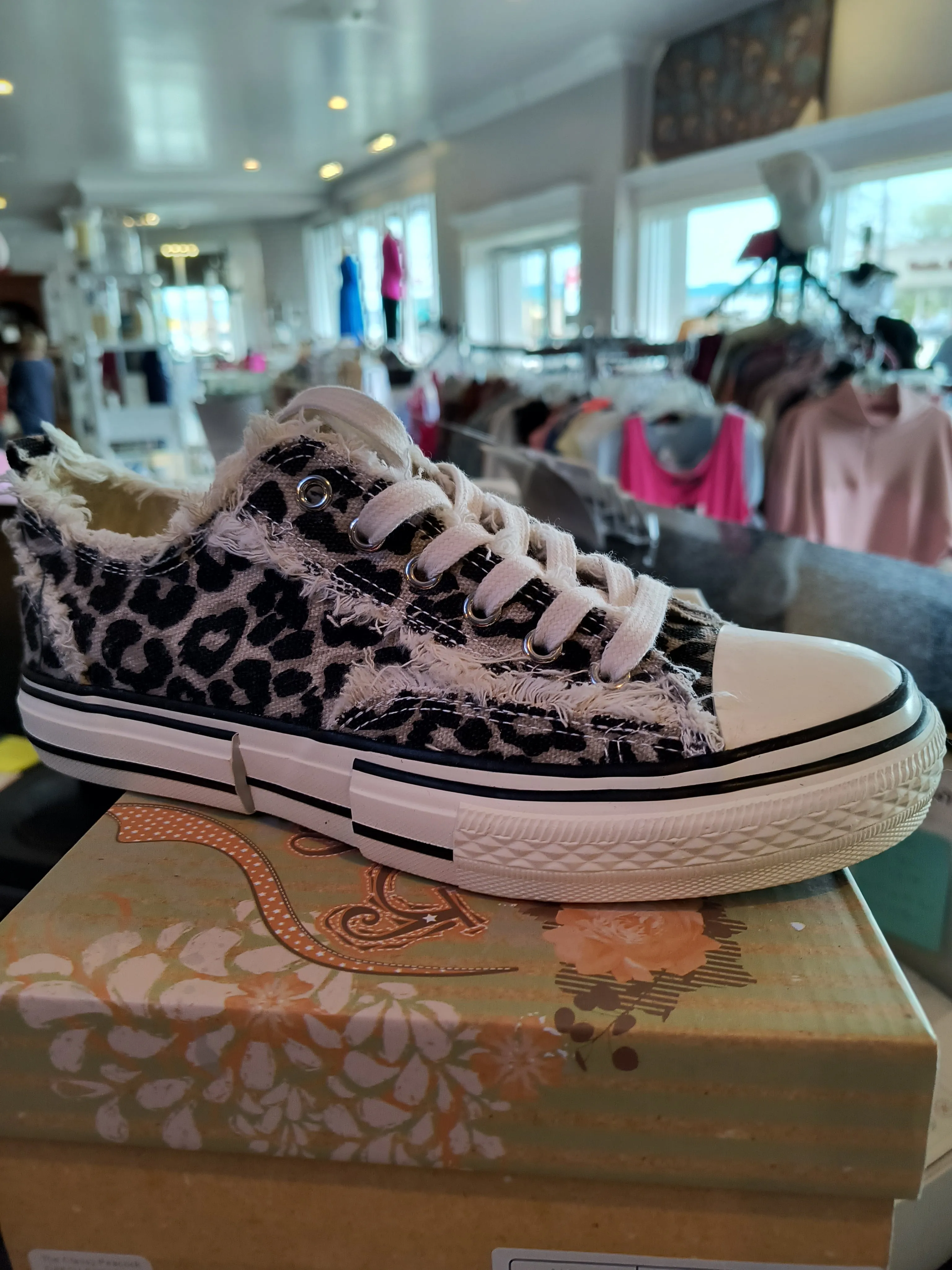 Frayed Leopard Sneaker | Very G Dako