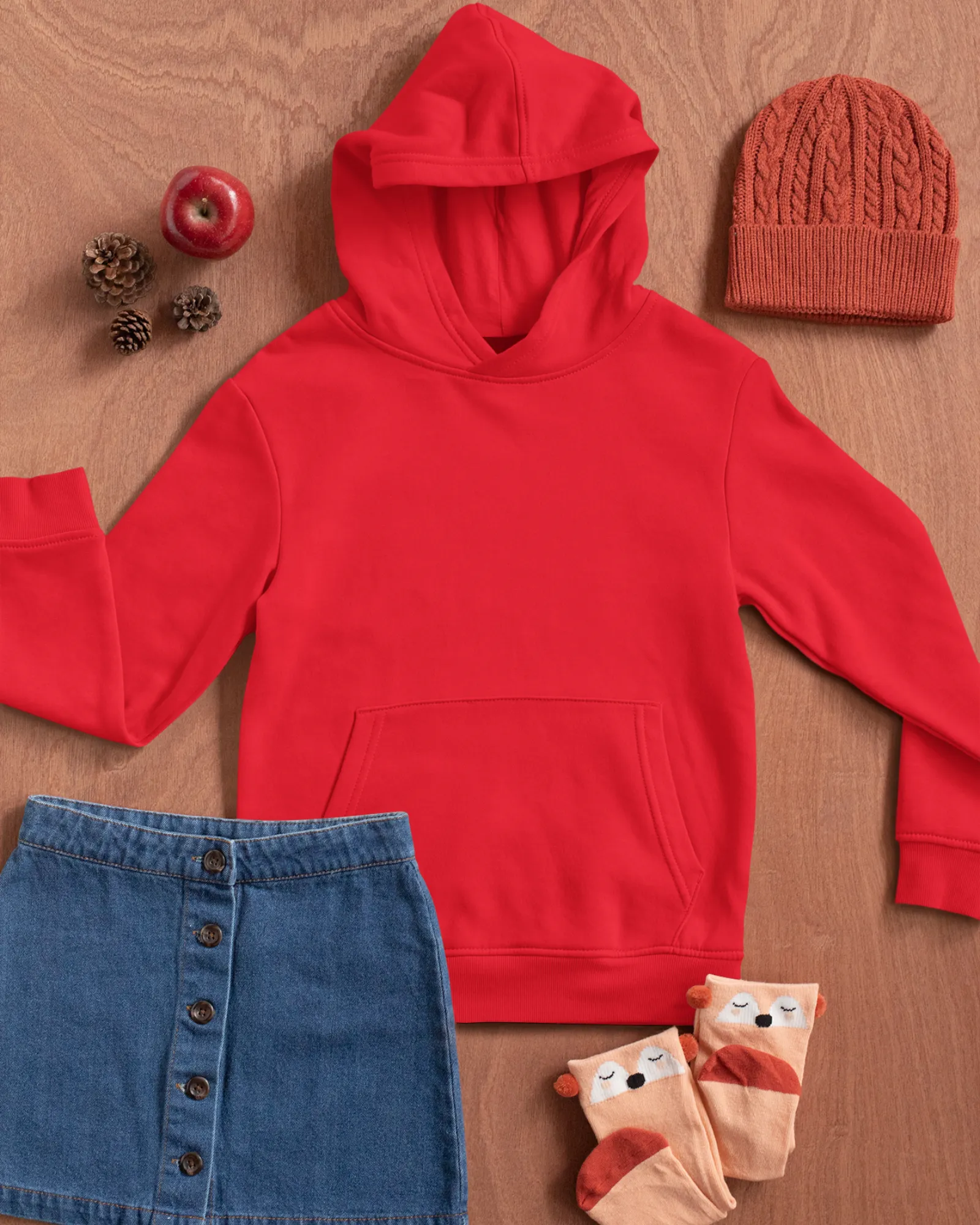 Kids Unisex Solid Hoodies