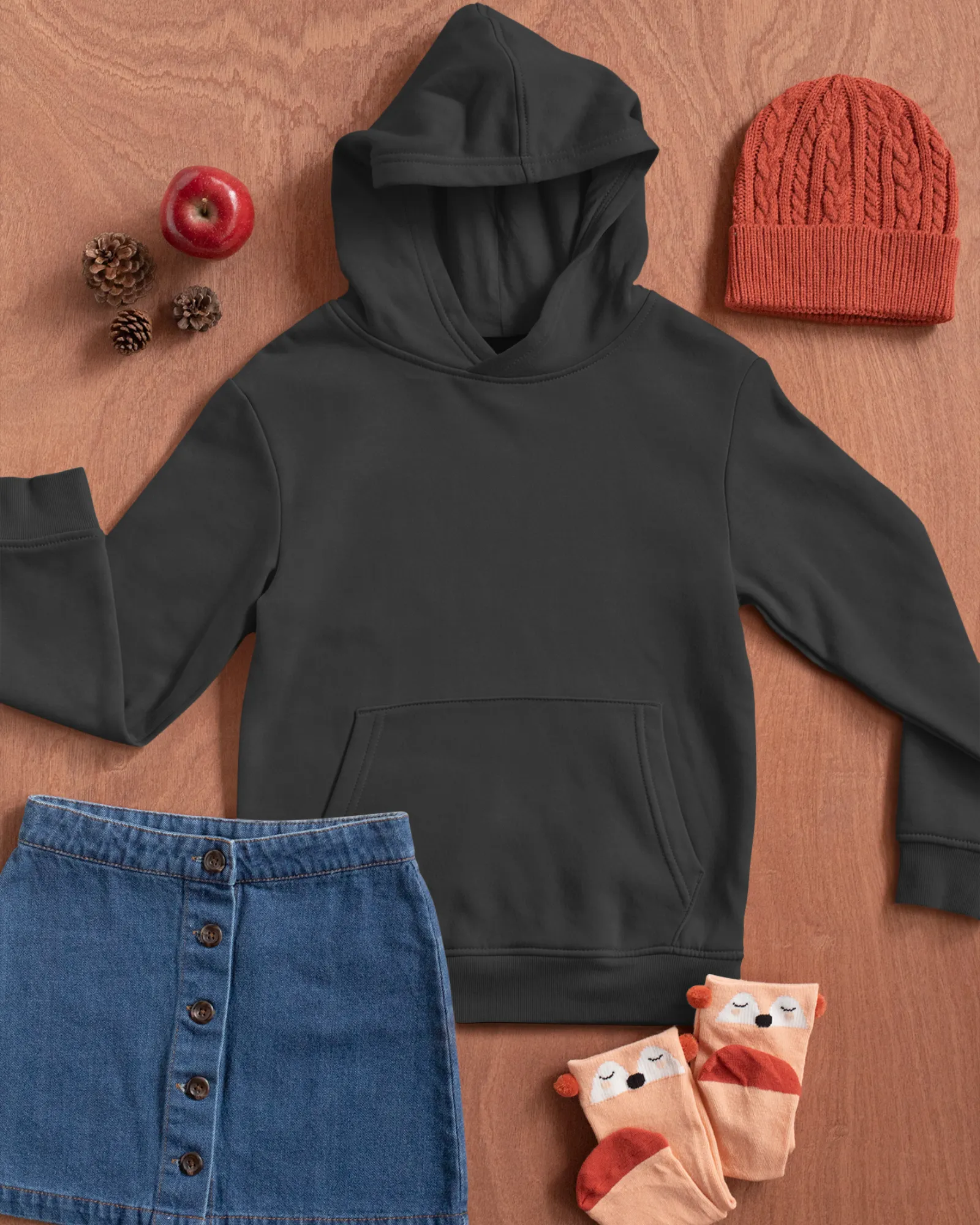 Kids Unisex Solid Hoodies
