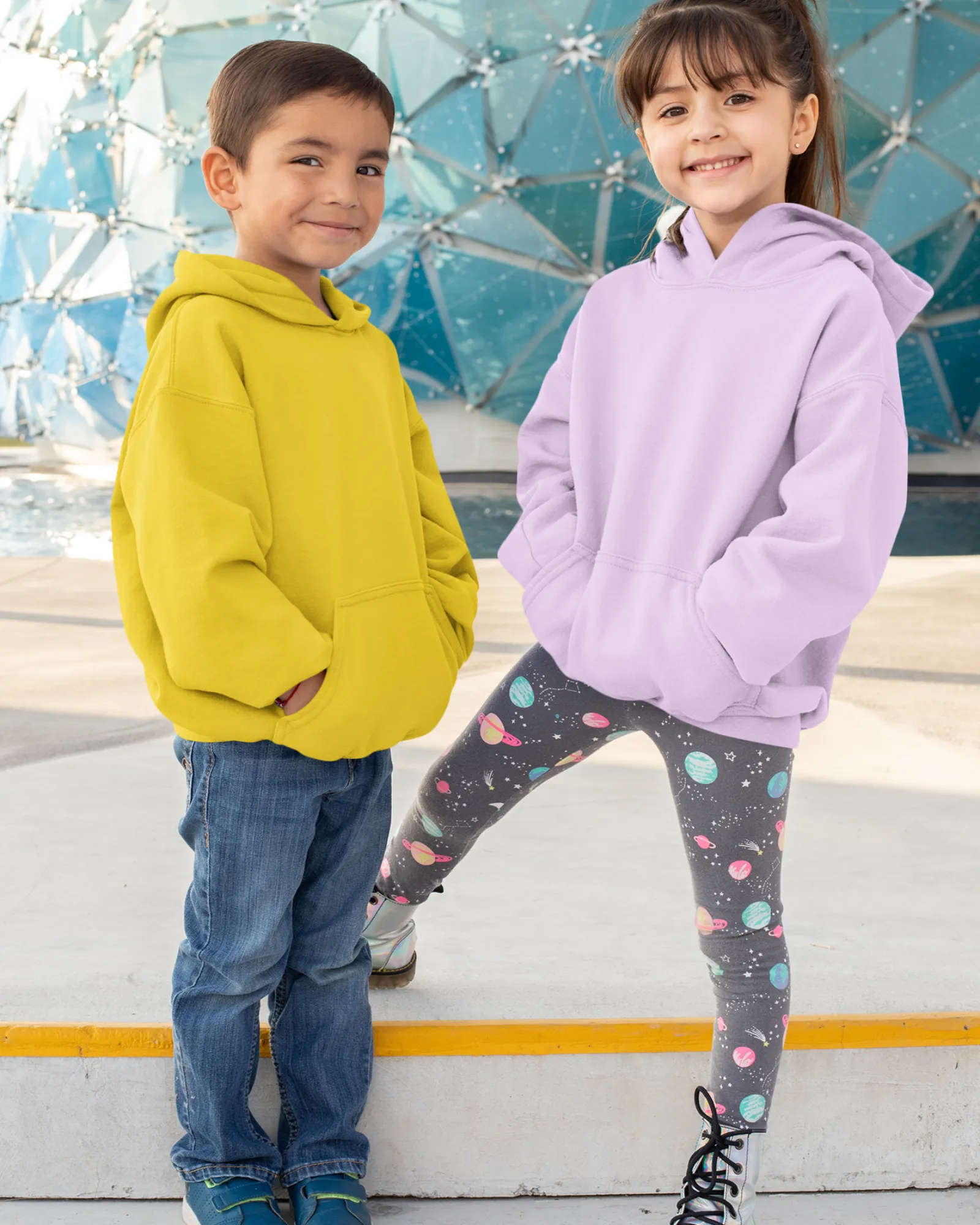 Kids Unisex Solid Hoodies