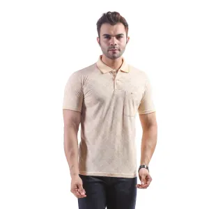 Light Beige Pocket Polo T-shirt