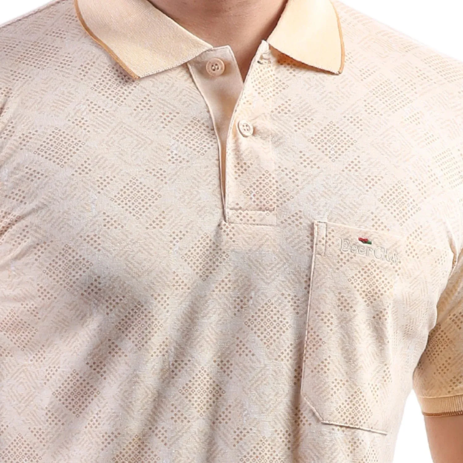Light Beige Pocket Polo T-shirt