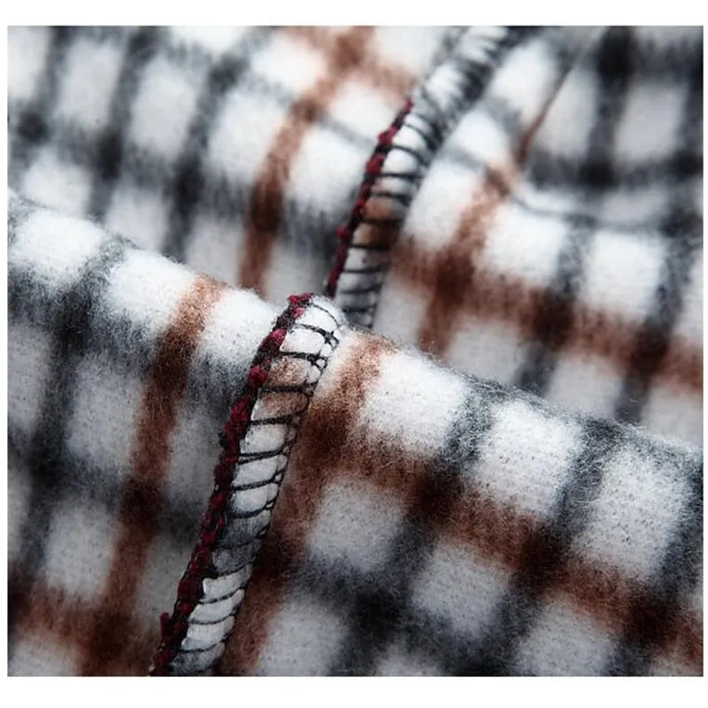 Men's Jackets Thick Cardigan Brand Clothing Gradient Knitted Zipper Coat