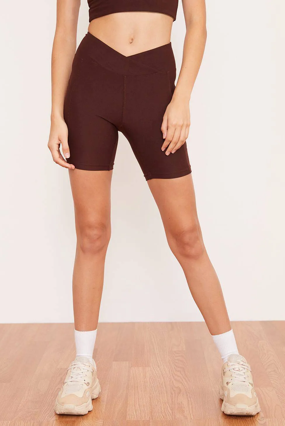 Midi Bike Shorts (Chai)