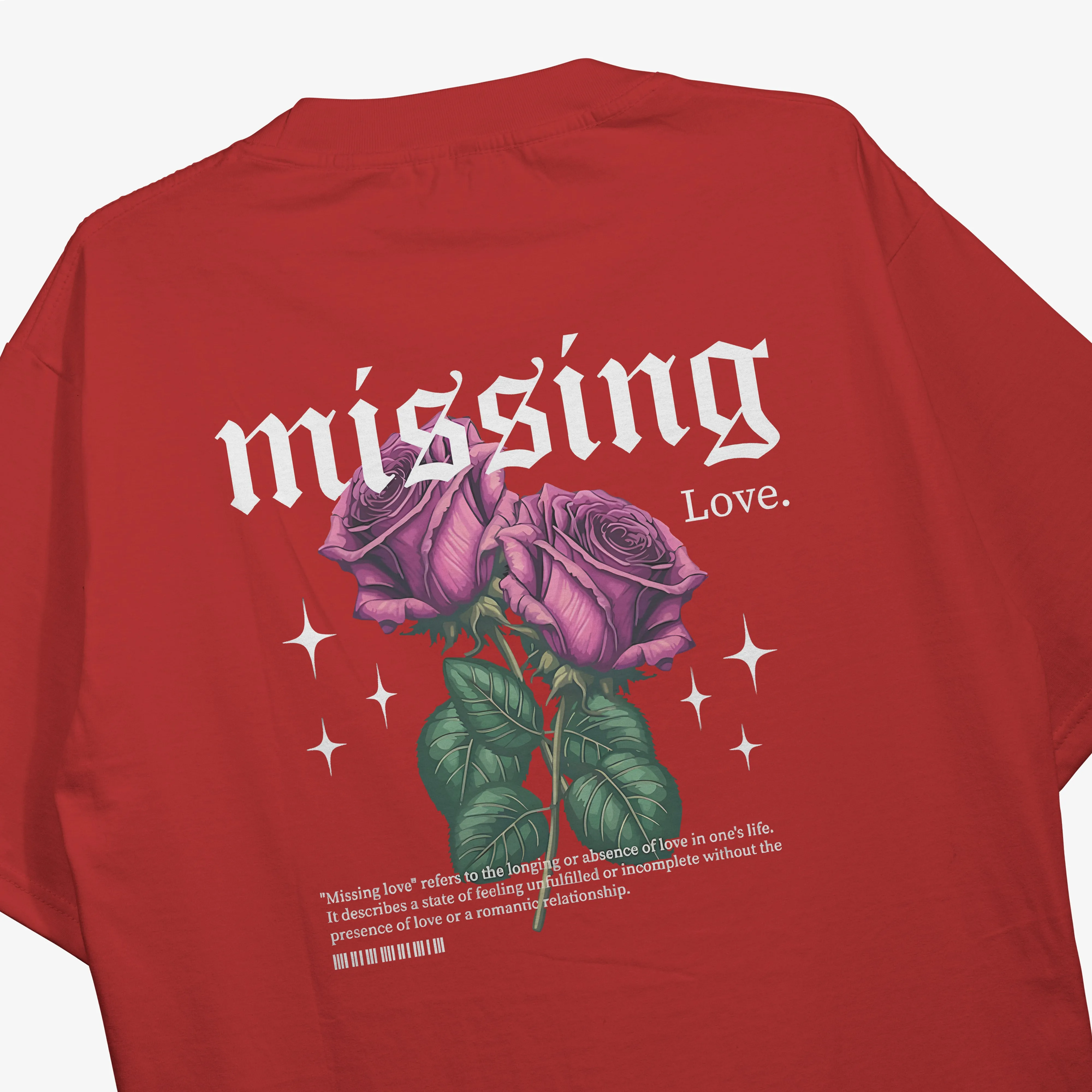Missing Oversized Red Tshirt