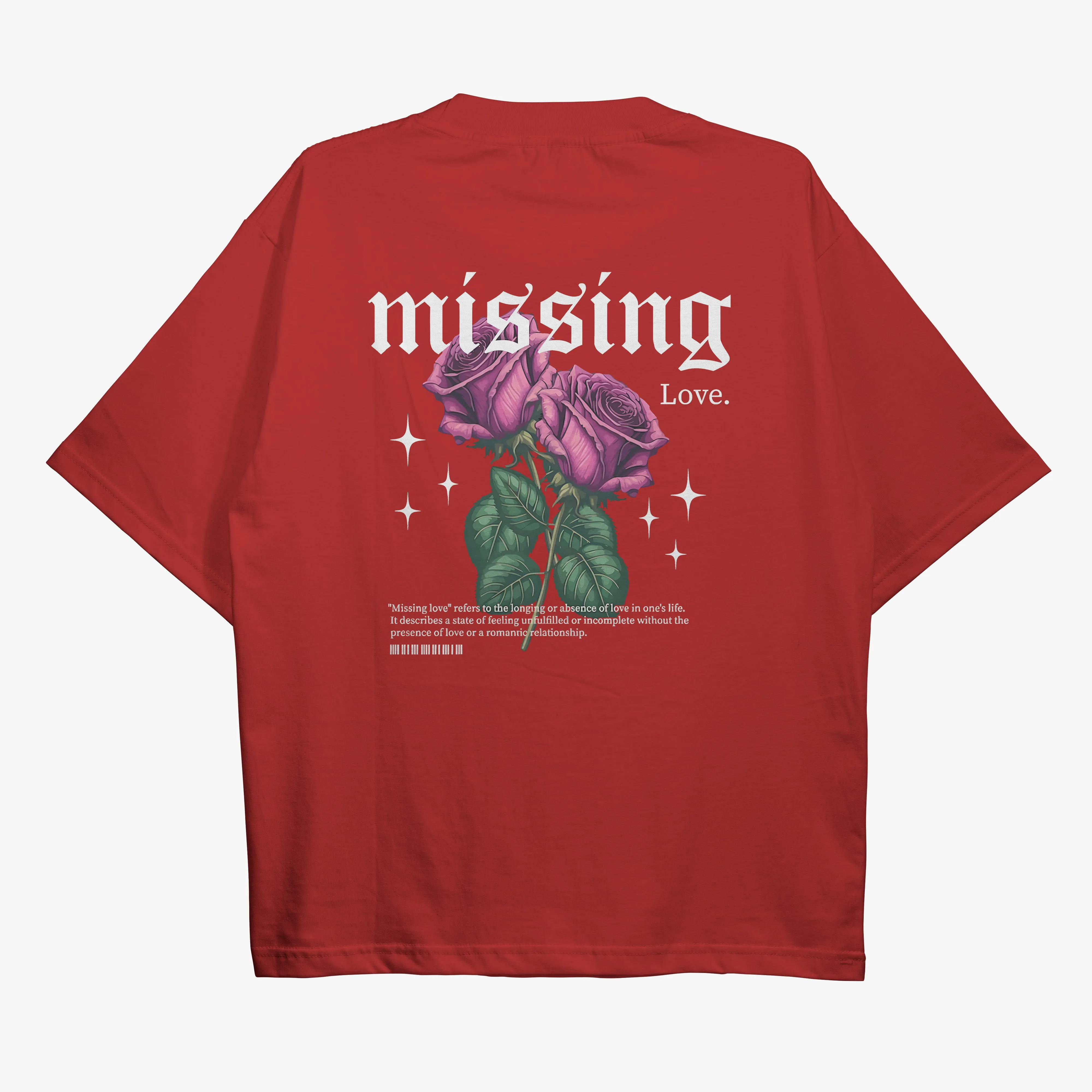 Missing Oversized Red Tshirt