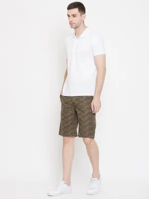 Olive Printed shorts