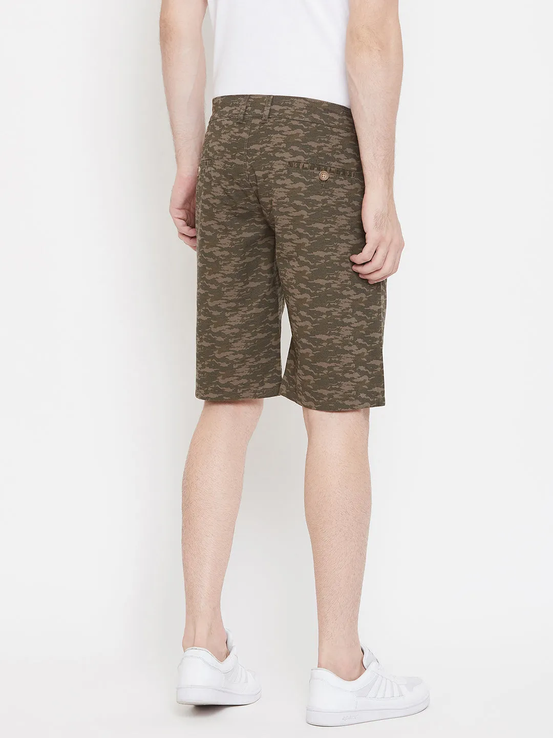 Olive Printed shorts