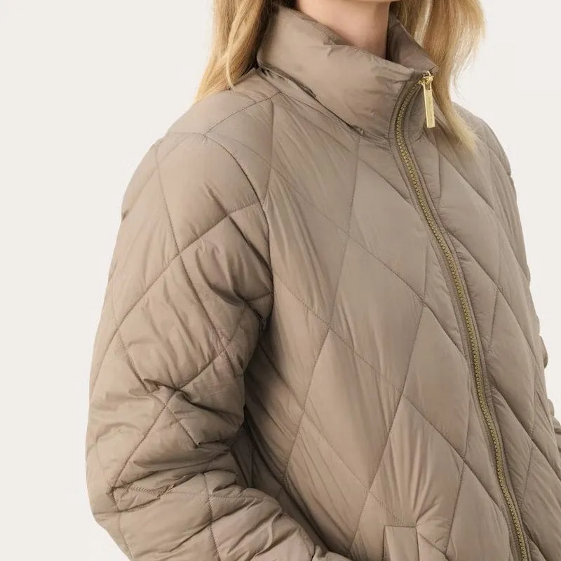 Part Two OlilasPW Coat In Desert Taupe