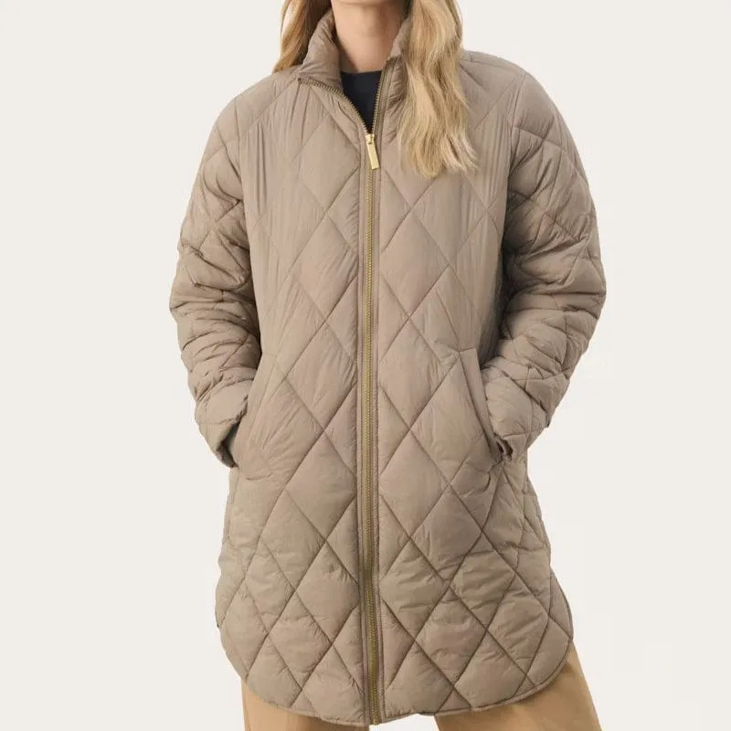 Part Two OlilasPW Coat In Desert Taupe