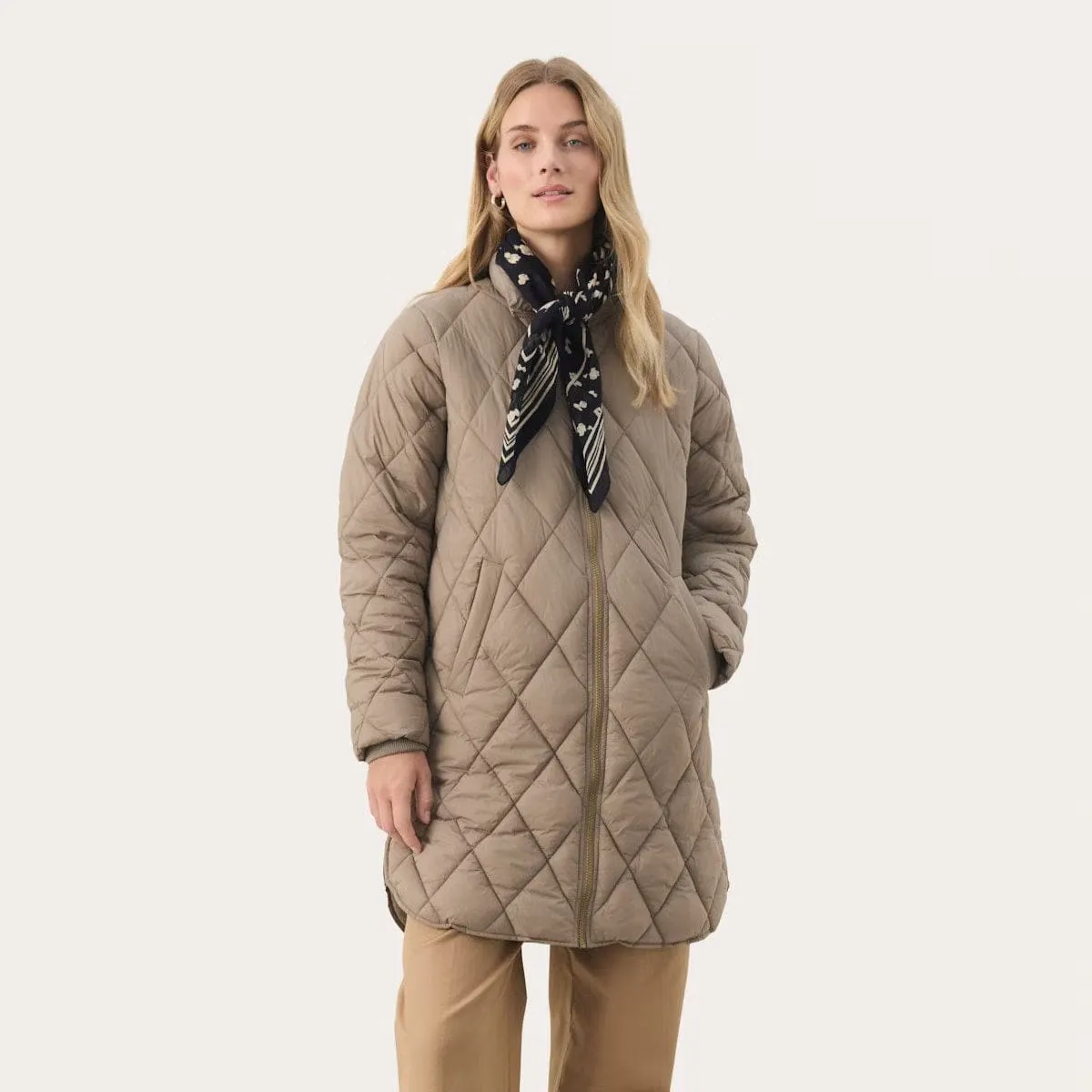 Part Two OlilasPW Coat In Desert Taupe