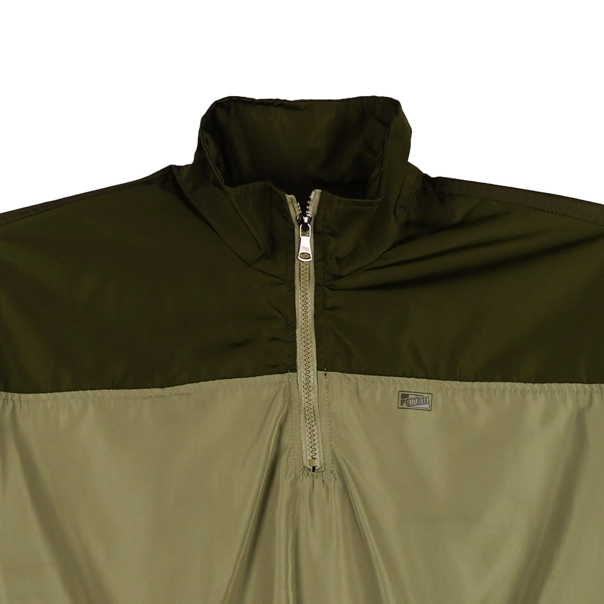Petrol Ladies Basic Jacket Crop Fitting Nylon Fabric Trendy Fashion 130759 (Fatigue)