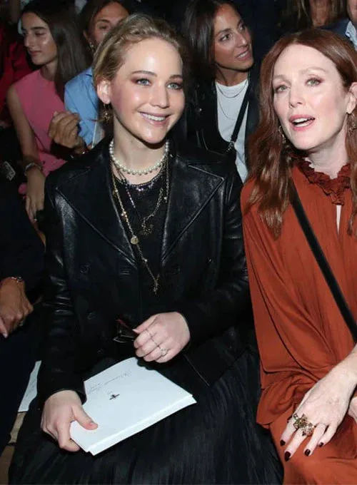 Premium Black Sheep Leather Jacket Worn By Jennifer Lawrence | Jennifer Lawrence Premium Black Sheep Leather Jacket
