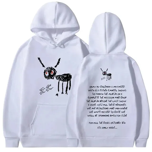"For All The Dogs" Printed Vintage Hoodies