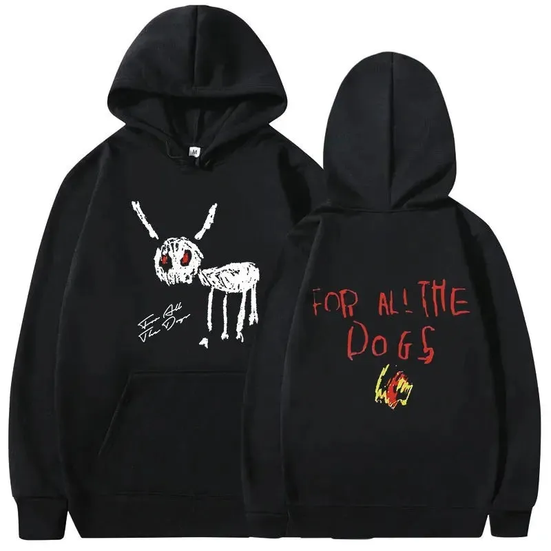"For All The Dogs" Printed Vintage Hoodies