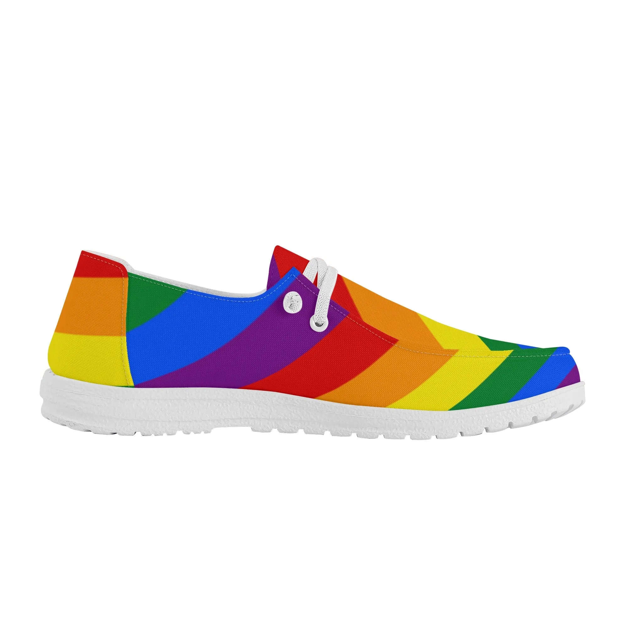 Rainbow Pride Collection - Mens Canvas Loafers