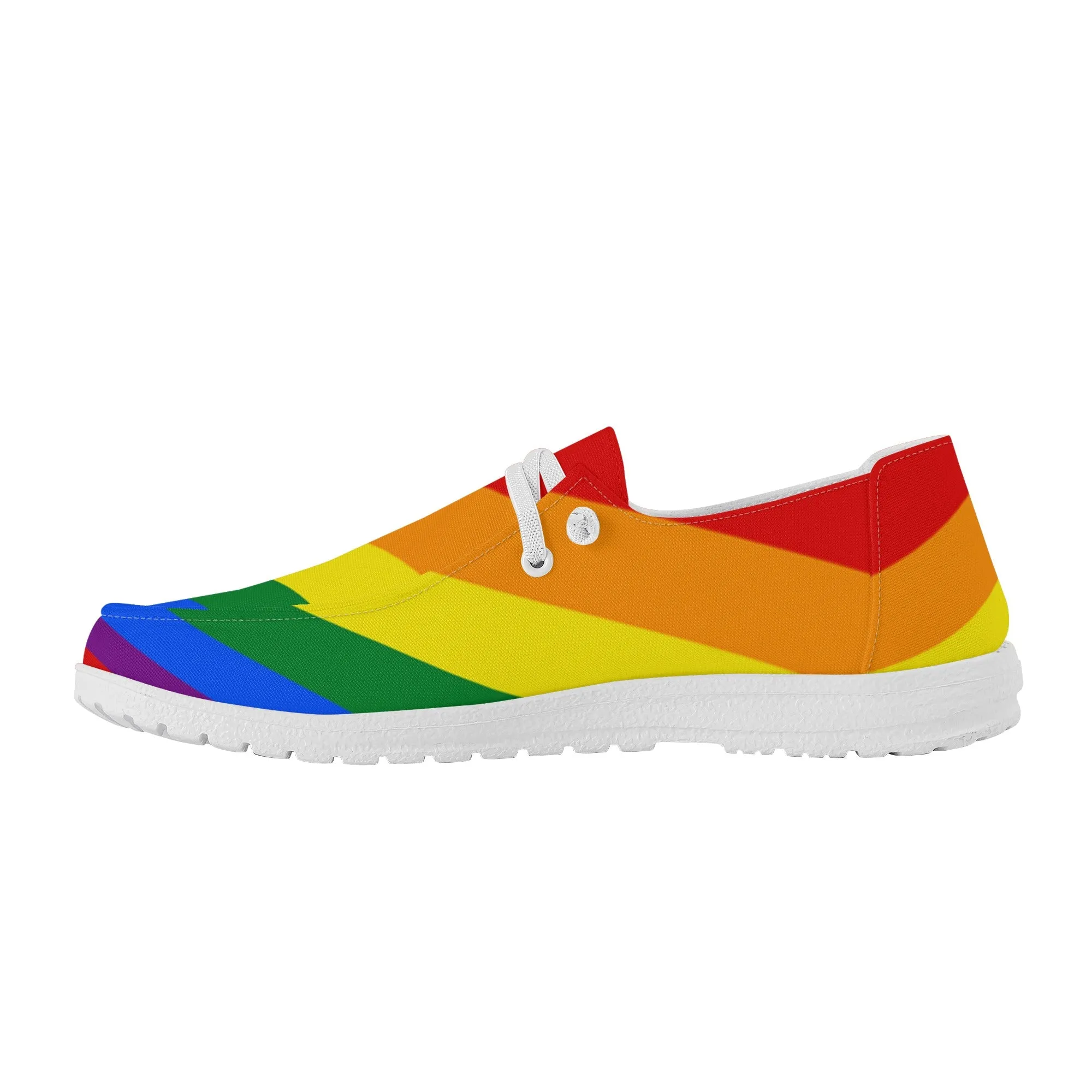 Rainbow Pride Collection - Mens Canvas Loafers