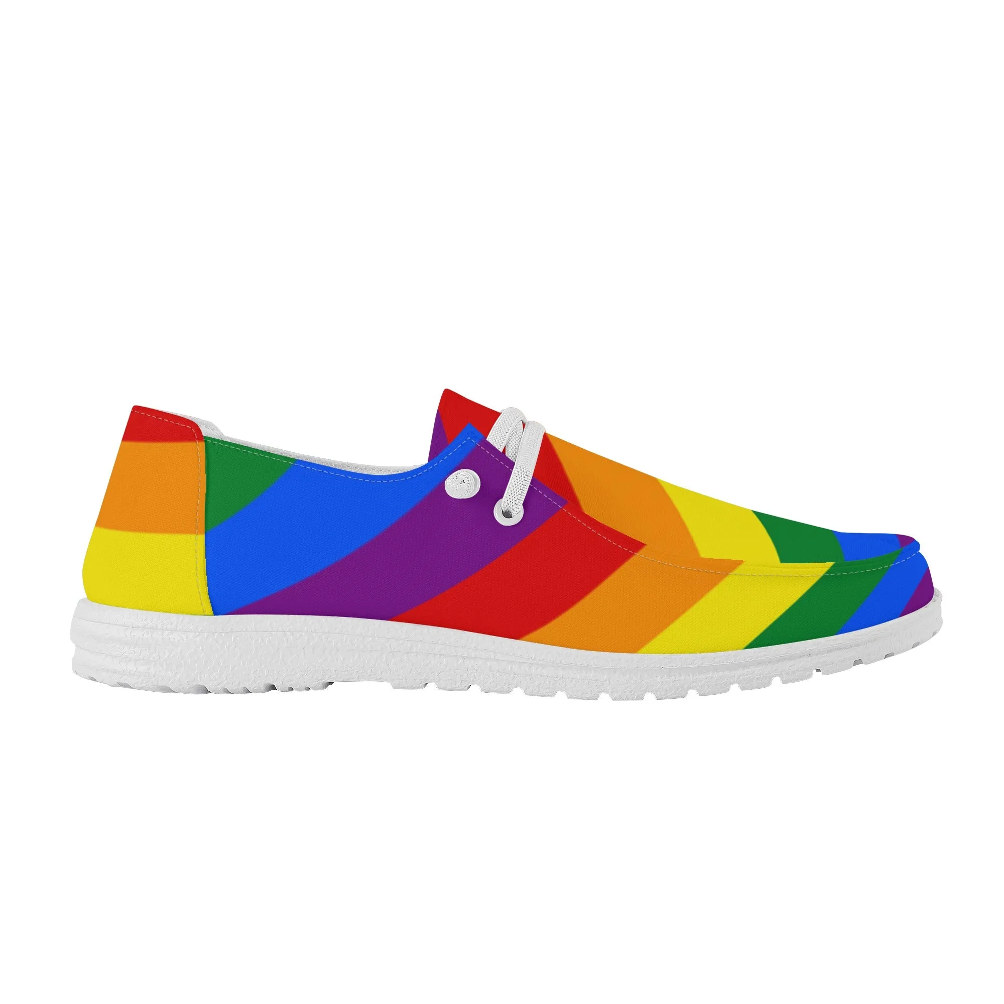 Rainbow Pride Collection - Mens Canvas Loafers