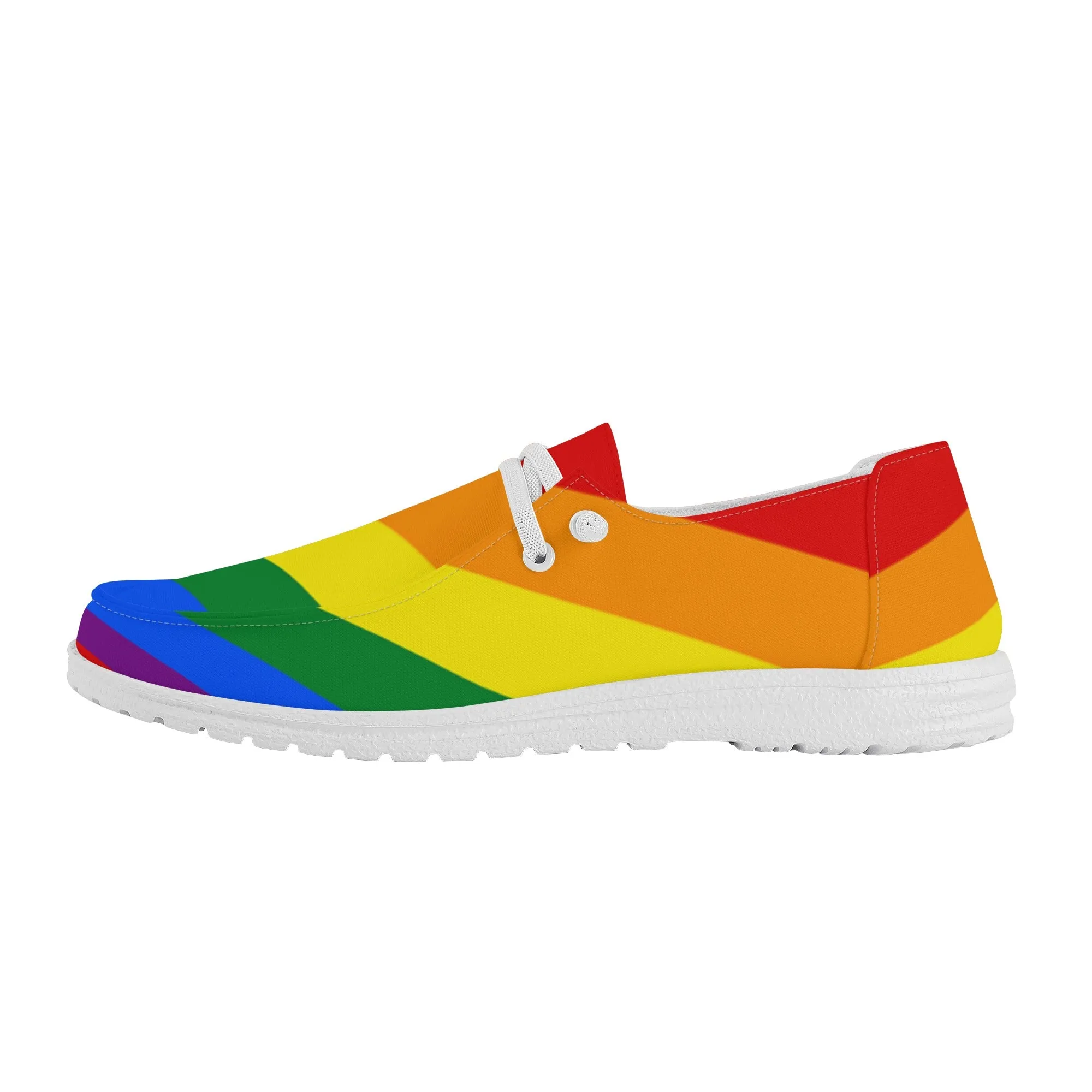 Rainbow Pride Collection - Mens Canvas Loafers