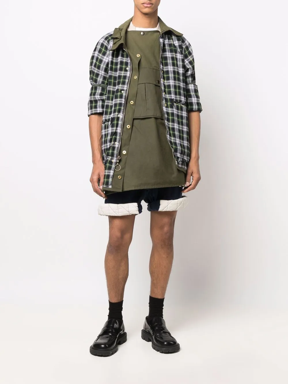 Reversible Check Pattern Jacket