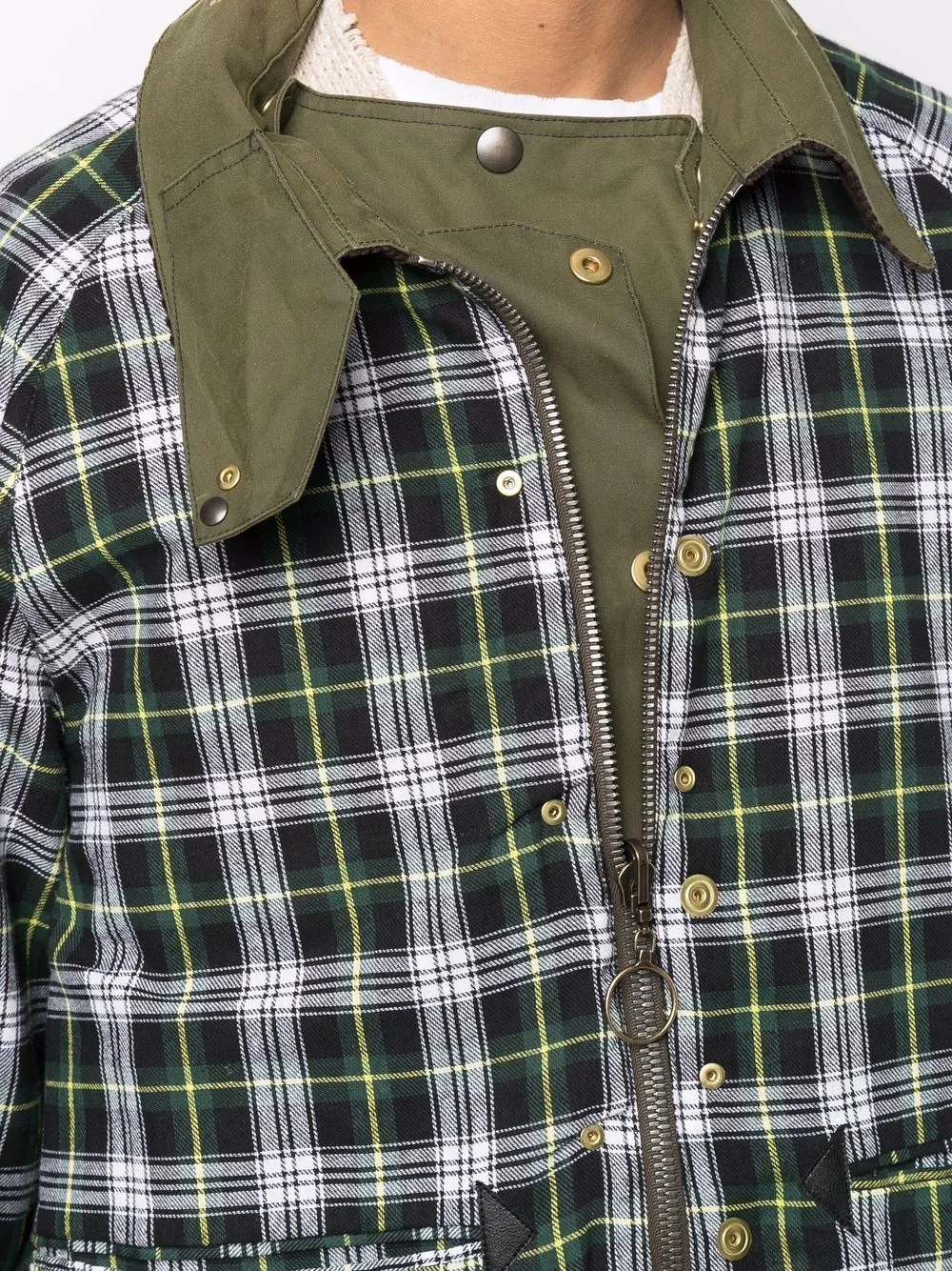 Reversible Check Pattern Jacket
