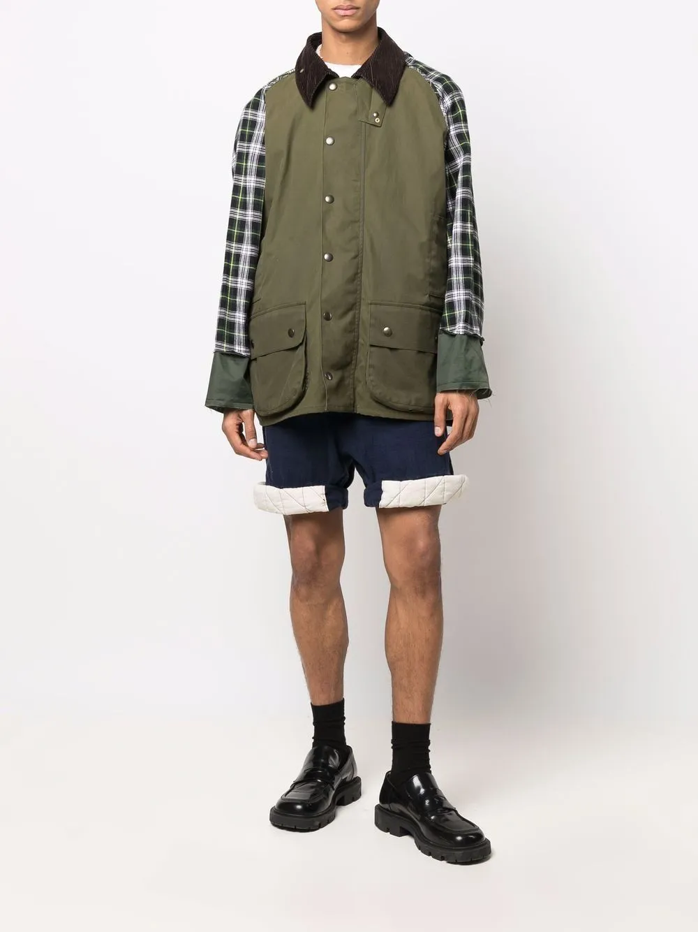 Reversible Check Pattern Jacket