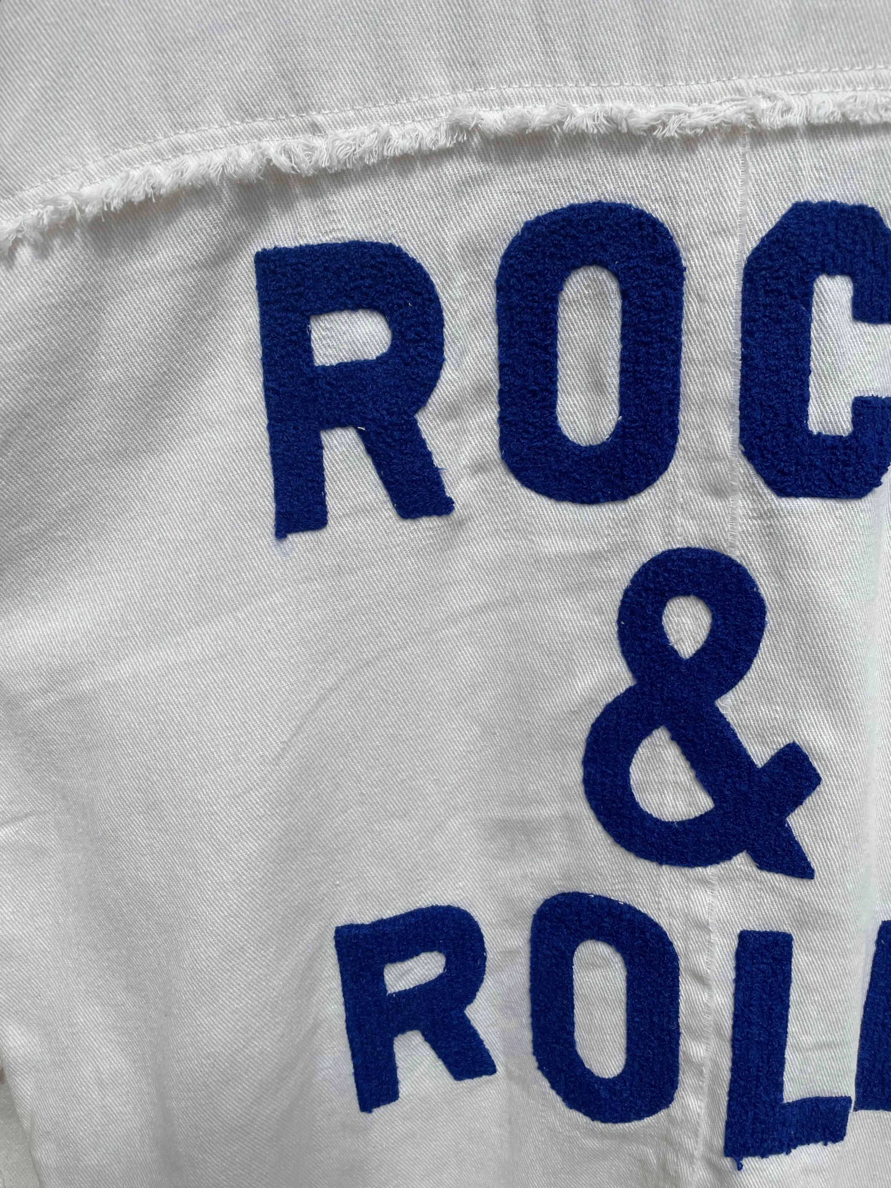 Rock & Roll Jacket- White/Blue